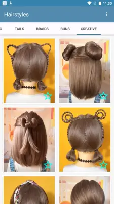 Hairstyles for short hair android App screenshot 1